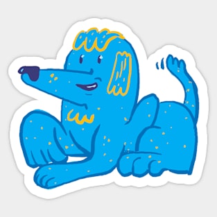 Blue Dog Sticker